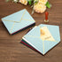 PATIKIL 100 Pack 5 x 7 Envelopes A7 Card Christmas V Flap Envelopes with Gold Border for Office, Wedding, Invitations