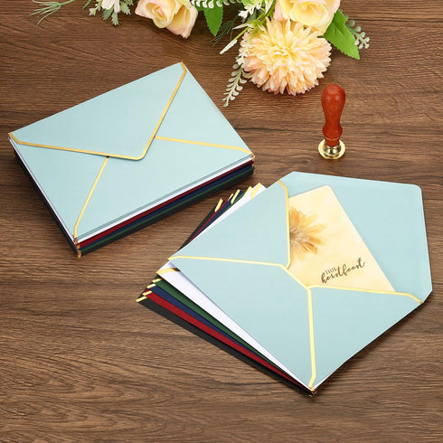PATIKIL 200 Pack 5 x 7 Christmas Envelopes for A7 Cards, V Flap for Office, Wedding, Invitations (Pink)