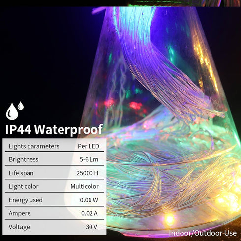 198 9.8ft 6.6ft 8 LED Multicolor Net Lights Outdoor Mesh Lights x for Garden, Lawn, Shrubs, Party, Wedding, Christmas