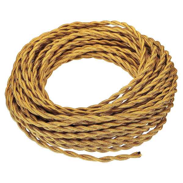 PATIKIL 50 Ft Twisted Cloth Covered Wire, Black UL Listed 18AWG 2-Conductor