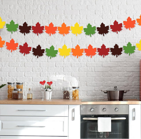 Glenmal 540 Sheets Fall Leaf Sticky Notes, Autumn Sticky Notepads in Maple Leaves Shape for Thanksgiving Office