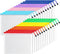 SUNEE Plastic Mesh Zipper Pouch, 10x14 in (6 Colors, 24 Packs), Extra Large Water-Resistant Zip Bag for School Office