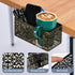 Desk Organizer with Clip-on Cup Holder, Pencil Holder, Phone Holder for Beverages and Accessories at Home Office