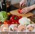 DOPENSPI 8 Pcs Anti-Slip Cutting Board Stabilizer Pads, Self-Adhesive Square Pads for Cutting Board Rubber Grippers