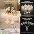 12Pcs Rechargeable Flameless Tea Lights Candles with Charging Station Battery Tea Lights Candles with Remote & Timer