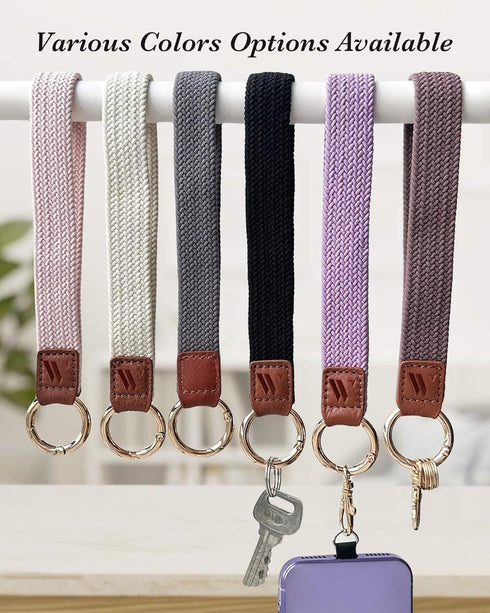 Wristlet Keychain for Women, Stretchy Lanyard for Phone Case Wallet ID Card Badges