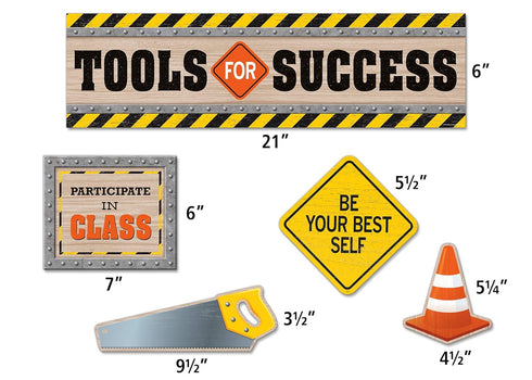 BULLETIN BOARD SET MINI UNDER CONST TOOLS for SUCCESS, 31 PCS