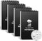 Waterproof Notebook, 4 Pack Top-Spiral Pocket Notepad, 3" x 5" Weatherproof NotePad for Outdoor Office