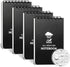 Waterproof Notebook, 4 Pack Top-Spiral Pocket Notepad, 3" x 5" Weatherproof NotePad for Outdoor Office