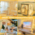 200 66FT 13 Connectable LED String Lights Indoor Outdoor with Timer, Modes Warm White Christmas Lights Waterproof