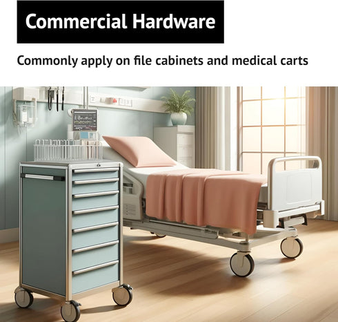 elox SFIC Small Format Interchangeable Core File Cabinet Lock for Medical Carts, Best, Arrow, Falcon 6/7-Pin
