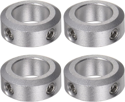 4pcs Shaft Collar Set Screw, 13mm Bore Aluminum Alloy, 22mm OD, 8mm Width for Wheel Barrow Axle, CNC Machine Tools