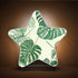 Burbuja 0.2W Monstera Leaves LED Night Light Plug into Wall Star-Shaped Nightlight Dusk to Dawn Auto Sensor for Bedroom