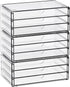 Yieach 11.1 Inch Long Clear Drawer Organizers Stackable,3 Pack Small Acrylic Drawers,School,Office Supplies