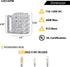 Modern Chrome Crystal Wall Sconces, Elegant Bathroom Vanity Wall Light Fixtures for Living Room Bedroom Bathroom