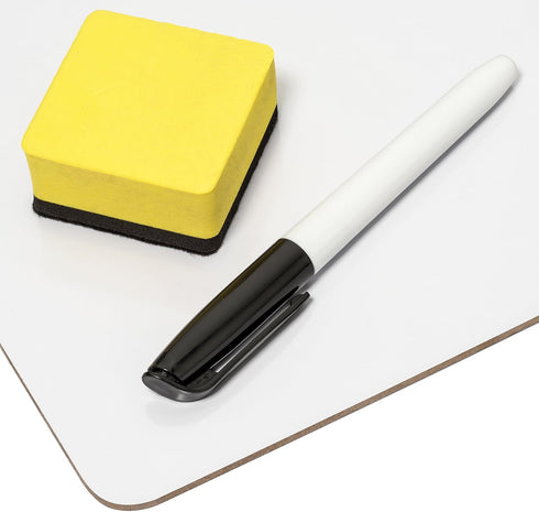 Blue Summit Supplies 30 Pack Small Dry Erase Lapboard Classroom Set, Includes 30 Mini Whiteboards 9 x 12 Inch, Markers,