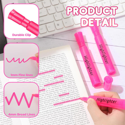 Qilery Tank Style Highlighters, 30 Pack Chisel Tip Highlighters, Quick Drying Fluorescent Markers for Kids, Classroom,