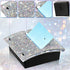 Rhinestone Self Stick Note Pad Holders, 4 x 4 Inches Memo Note Holder Dispenser for Office Home Classroom Supplies (AB