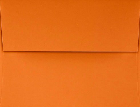 LUXPaper A2 Invitation Envelopes | Peel & Press | 4 3/8" x 5 3/4" | Mandarin Orange | 80lb. Text | 50 Qty by LUXPaper
