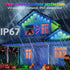 JZVGEN 150FT IP67 Permanent Smart RGB LED Eaves Outside Lights, Music Sync, Timing Function, Remote Control