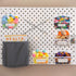 Patelai 8 Packs Pegboard Bins with Hooks and Labels, DIY Accessories Workbench Bins for Organizing Hardware, Garage