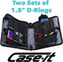 Case-it The Dual 2-in-1 Zipper Binder, 1.5 Inch D-Rings, Includes Pencil Pouch, Multiple Pockets, Spearmint Dual-101