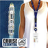 Cruise On Lanyard for Ship Cards – 2-Pack Retractable Badge & Waterproof Key Card Holder (Navy Blue)
