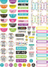 Teacher Created Resources 2152 Lesson Planner - Multi - 8-1/2-Inch x 11-Inch with Stickers, Confetti