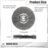 8-Inch Wire Wheel for Bench Grinder, 0.012 Carbon Steel Wire, Bench Wire Wheel Brush with 5/8" & 7/8" Arbor Hole, for Removal of Rust, Paint and Scale from Metal