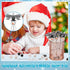 Beadable Pens Bulk - Winter Bead Pens with Snowmen Wooden Beads, Black Ink Pen for Christmas Kids School Supplies