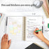 Spiral Notebook with Dividers, 360 Pages, 5 Subject College Ruled Notebook, 7.3"x10.4" for Work and School