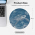 Velluxion 8x8 Sea Turtle Mouse Pad in, Cute Chill Vibe Ocean Themed Round Mousepad with Non-Slip Rubber Base