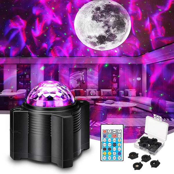WANRAYW Star Projector, 15 in 1 Space, Night Light with Remote Control, Galaxy