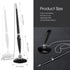 Zonon Secure Pen with Adhesive Pen Chain and Security Pen Holder Black Desk Pen with Chain Ink Reception Counter Pen for Home Office Supplies(6 Pieces) by Zonon