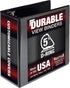 Samsill Durable 5 Inch D Ring Binder, Customizable Clear View, Black, Made in the USA, Holds 1050 Pages