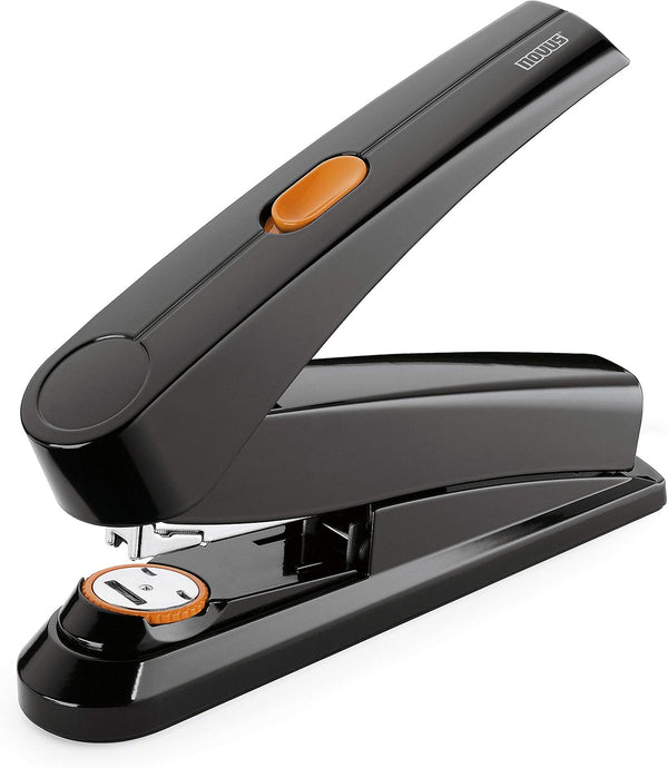Novus B8fc Flat Clinch Stapler, Power on Demand, 50 Sheet Capacity, German Engineered, Black (020-1673)