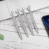 PASISIBICK 20 Silver Diamond Pens, Cute Beautiful Ballpoint Pens for Women, Wedding Coworkers Crystal Gifts
