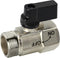 YOO.MEE Shut-Off Brass Ball Valve - 1/2'' Standard Connections with Polished Chrome Finish