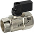 YOO.MEE Shut-Off Brass Ball Valve - 1/2'' Standard Connections with Polished Chrome Finish