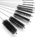 8 Inch Set, Set 10pcs CiaraQ Bottle Cleaning Brushes, Nylon Tube Brush Cleaner for Narrow Neck Bottles Cups with Hook