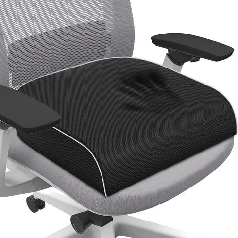 SweetSlubr Seat Cushion for Tailbone Pain Relief, Office Chair Cushion, Memory Foam Large