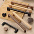 3.78" 3.78" Modern Round Wood Drawer Pulls Handle Walnut Dresser Knob Oak Cabinet Pulls Handles Furniture Handles