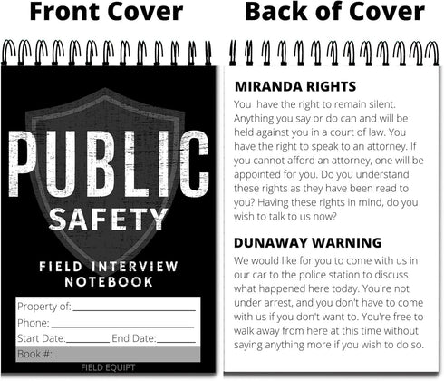 Law Enforcement Incident Report Notepads - Sheriff, Security & Police Gear, EDC Officer Notebook, 6 Pack