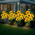 4 Pack 24 60 Solar Garden Lights Outdoor, Sunflower Lights with Sunflower, Waterproof Led Garden Fall Decor, Gifts
