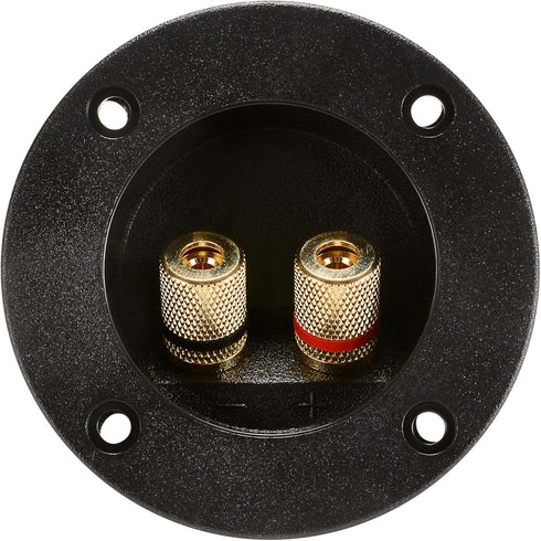 Round Speaker Terminal Cup, 2-7/8-Inch, Gold Banana Binding Post