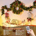 400 49FT 8 Cluster Lights Christmas Led Fairy Lights Green Wire Twinkle Lights with Remote Modes String Lights Timer