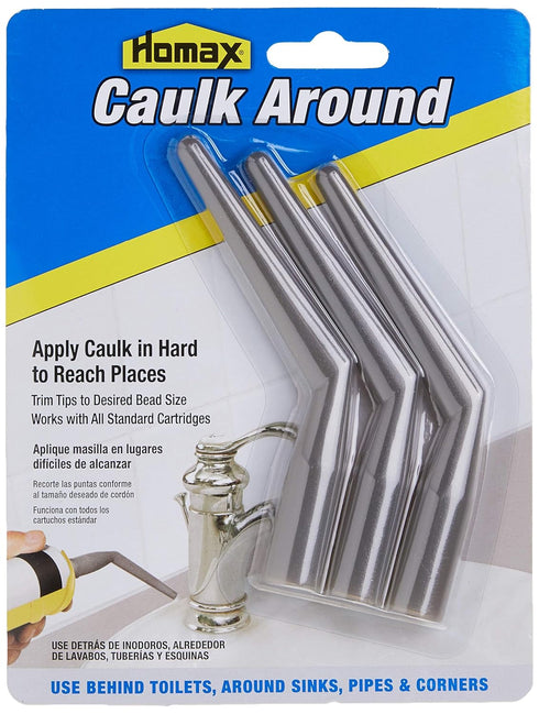 Homax 2283 Caulk Around Tips, 3 Pack Caulk Applicator