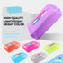 Enday Plastic Pencil Box Case, Large Capacity Purple Organizer for School and Office Supplies