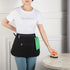 Bafelia 9 2 Server Apron with Pockets,Black Waitress Apron Buckle Closure & Zippered Money Pouch
