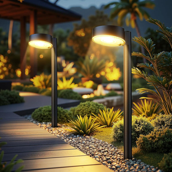 Ahaorigin 2 Pack Solar Pathway Lights Outdoor, Bright Solar Lights Outdoor Waterproof,